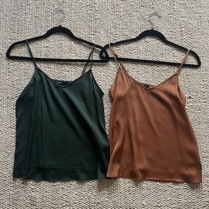 Quince silk camisoles